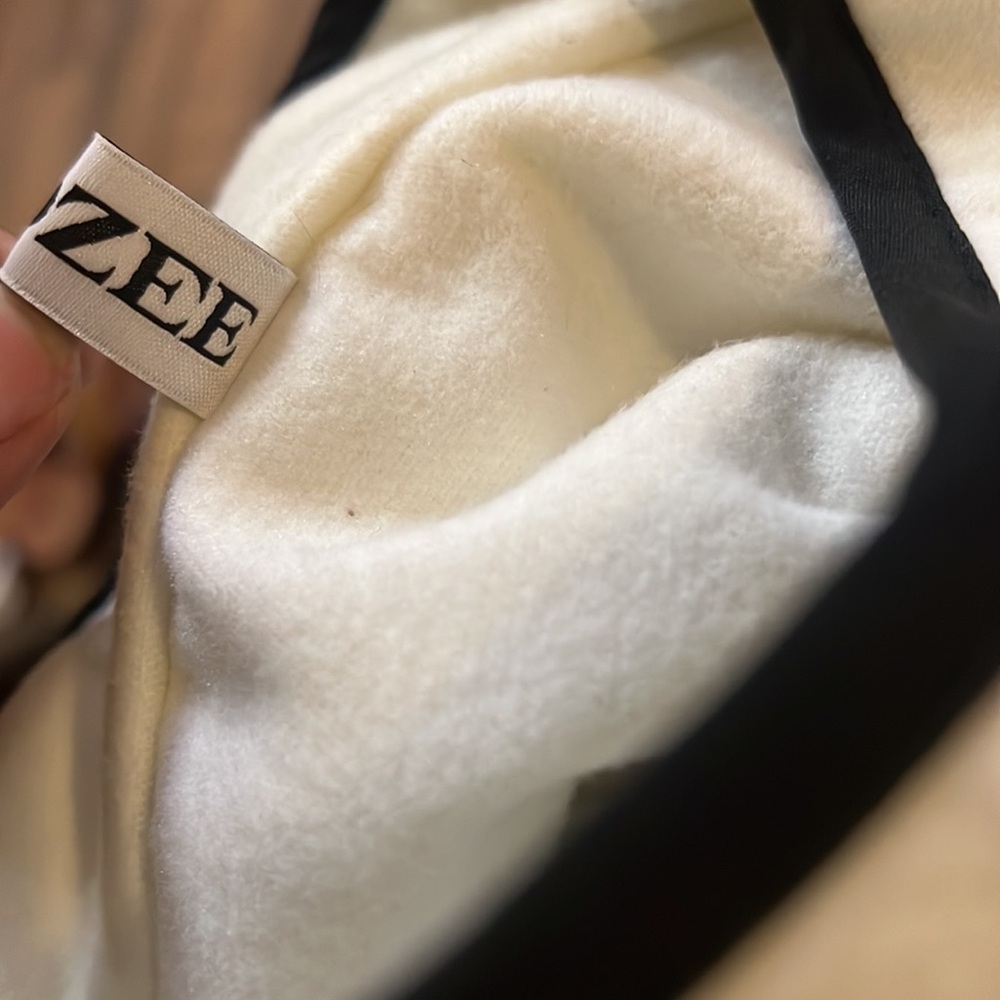 Black and white floral print jacket size M - Picture 8 of 8